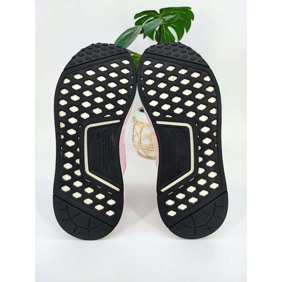 Adidas Women's Boost NMD R1 Pink Mesh Running Sneakers Size 9 US - Picture 7 of 8